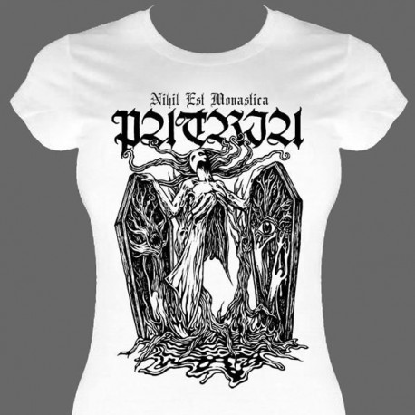 Patria "Nihil Est Monastica" Girlie White T-Shirt